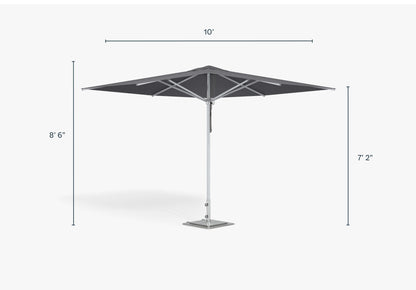 Parasol d'extérieur en aluminium de qualité marine