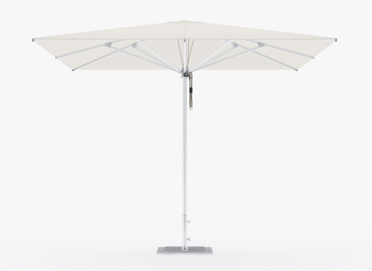 Parasol d'extérieur en aluminium de qualité marine