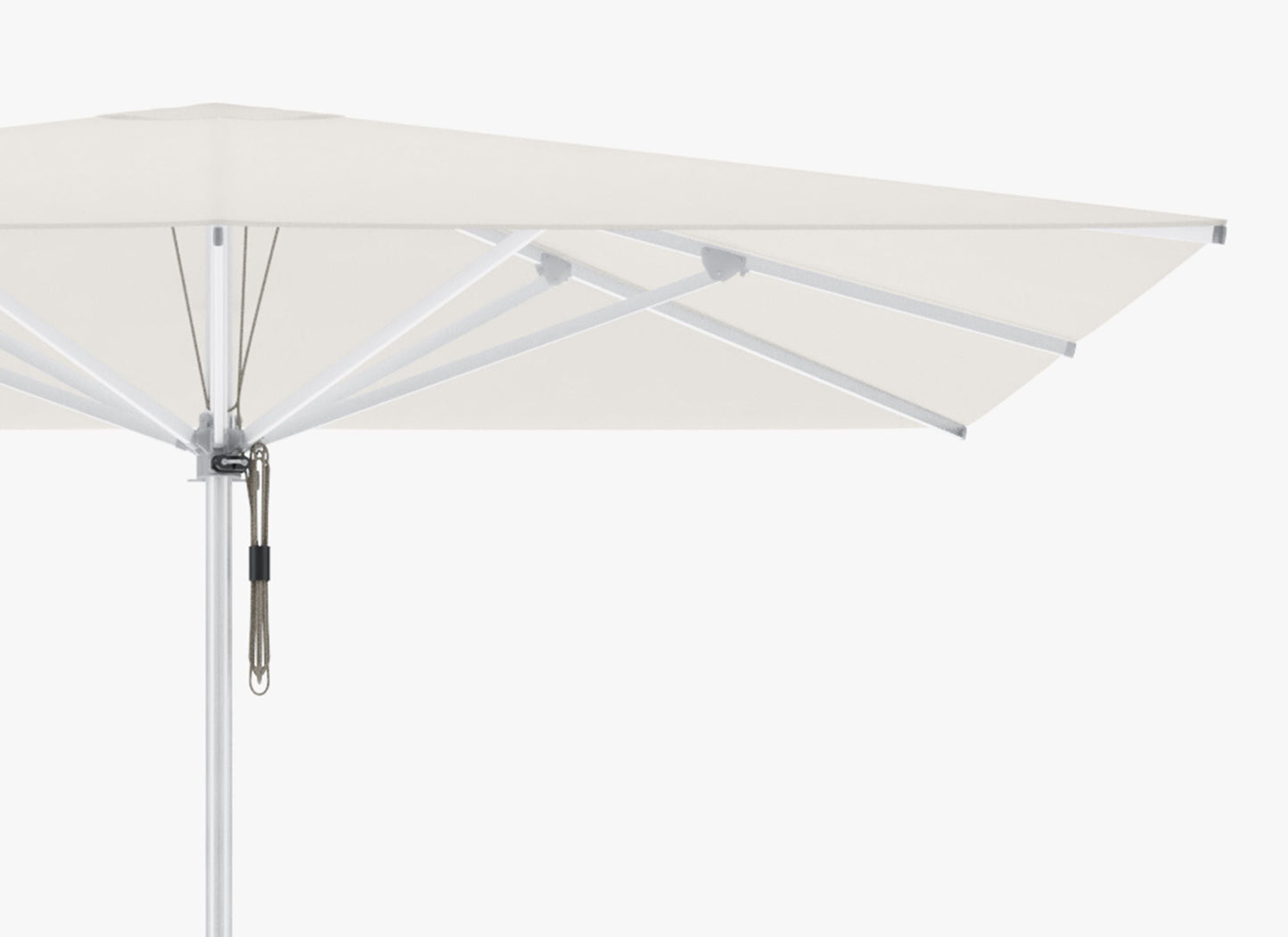 Parasol d'extérieur en aluminium de qualité marine