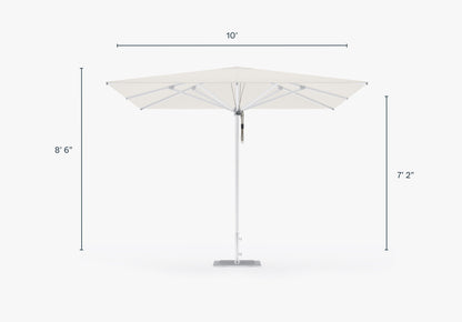 Parasol d'extérieur en aluminium de qualité marine